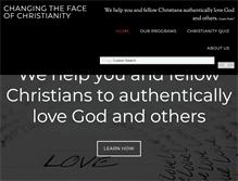 Tablet Screenshot of changingthefaceofchristianity.com